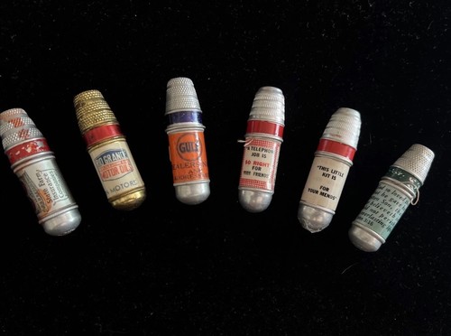 Lot Of 6 Vintage Sewing Kits State Farm RioGrande Motor Oil & More