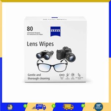 ZEISS Pre-Moistened Lens Cleaning Wipes, 80 Count