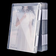 4 Pcs Magazine Protectors for Collectors A4 File Paper Storage Transparent