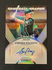 Stephen Piscotty 2019 Prizm Baseball Auto Gameball Graphs Athletics 