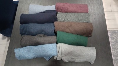 MENS BLANK COLOR T SHIRT LOT OF 10 SIZE M H&M DIVIDED ARIZONA BRAND HANES SHIRTS