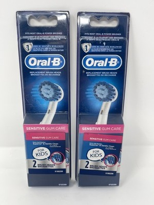 Oral-B Electric Toothbrush Replacement Brush Head Kids Extra Soft Sensitive x4