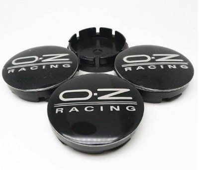 4 x 56mm für OZ Racing Schwarz Emblem Logo Nabenkappen Nabendeckel Felgendeckel