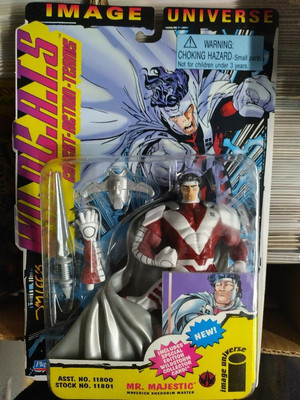 WildC.A.T.S Action Figure Lot MOC Mr. Majestic Black Razor Slag 1995 Playmates 