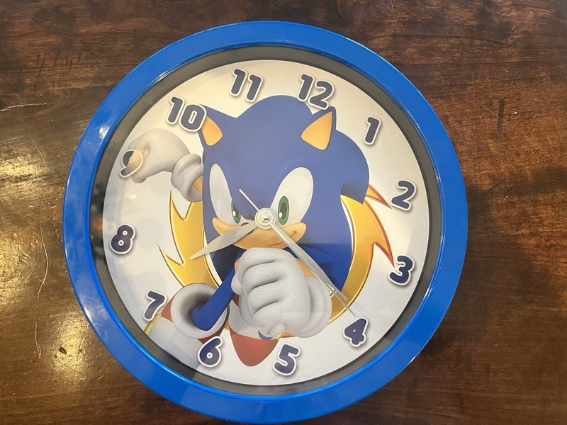 Sega Sonic The Hedgehog 10-inch Wall Hanging Clock