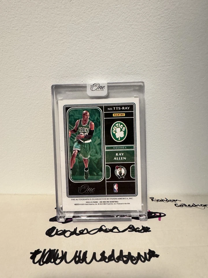 2022 帕尼尼 One and One 雷·艾伦队泰坦签名紫色 71/ 99 #TTS-RAY — 第 2/2 张图片