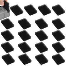 20pcs Pet Fountain Replacement Filters, Cat Drink Watering Filter black