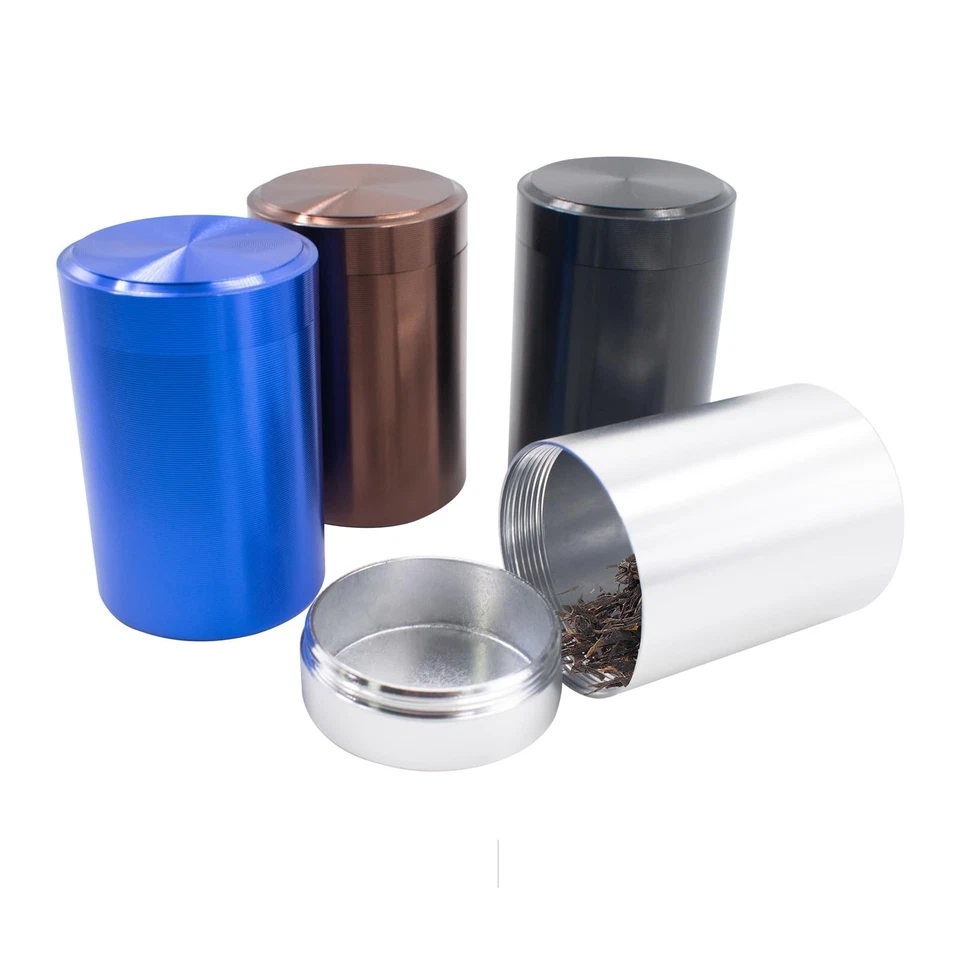 4 PCS Aluminum Storage Jar Portable Metal Container with Lid, Smell Proof Con... - Image 3 of 4