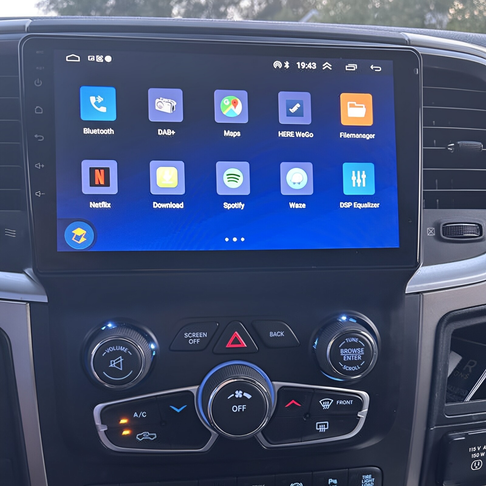 Upgraded Head Unit Radio for Dodge Ram 1500 2500 3500 2013-2019