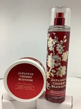 Bath & Body Works Japanese Cherry Blossom Body Butter 6.5oz & Fine Perfume Mist