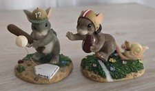 Charming Tails Lot 2-Touchdown/ Ready to take a swing at it-Football/Baseball