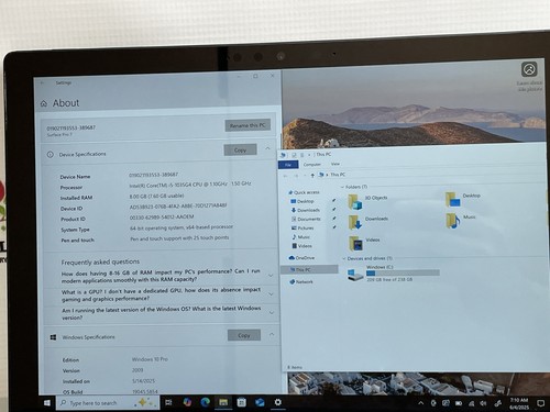 Microsoft Surface Pro 7 | i5-1035G4 | 8GB | 256GB | Win 10 | Schwarz | mit Tastatur - Bild 4 von 12