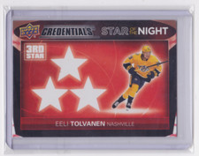 2021-22 UD CREDENTIALS STAR OF THE NIGHT INSERT EELI TOLVANEN #3S-7 PREDATORS