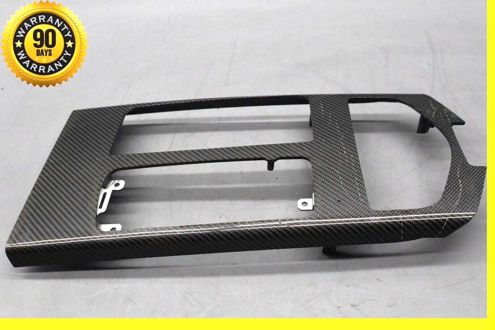 2014-2019 MASERATI GHIBLI SQ4 CENTER CONSOLE BEZEL TRIM PANEL CARBON FIBER OEM