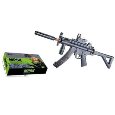 Premium Electric Ball and Soft Dart Blaster MP5K Toy Automatic Rifle: Black