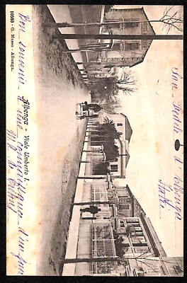 ab2281 VINTAGE POSTCARD GENOA Province: Albenga - Viale Umberto I