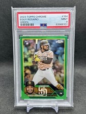 2023 Topps Chrome Eguy Rosario Green /99 PSA 9 Mint #184 RC Rookie