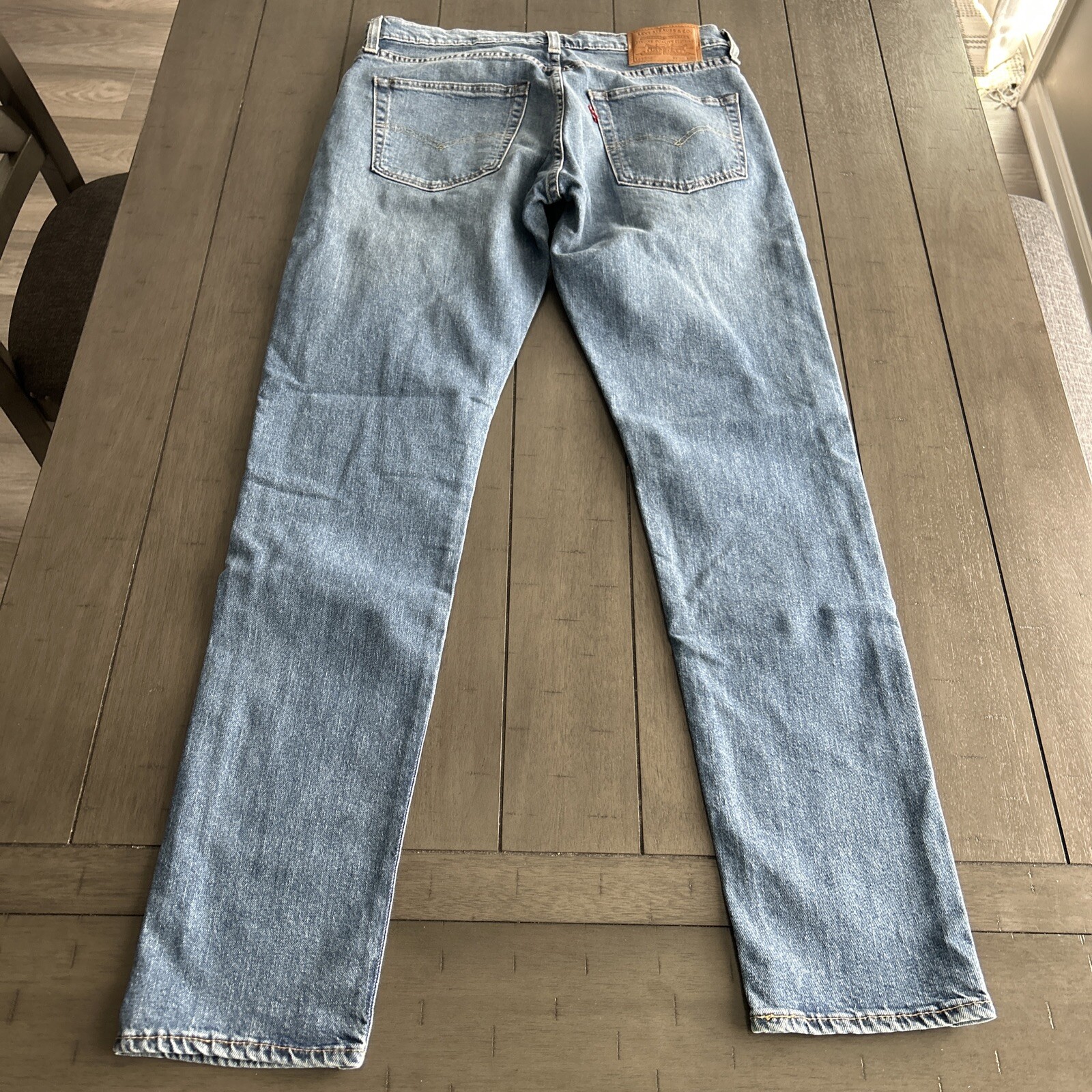 Levi's 512 men's jeans slim tapered fit Big Capital E W32 L34 mid blue