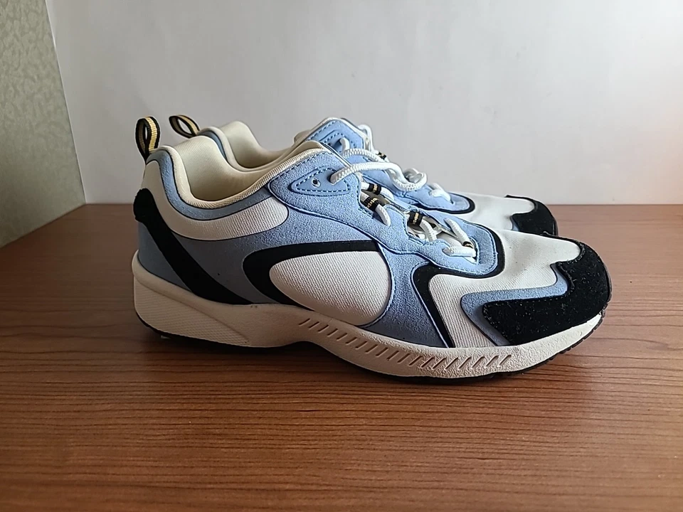 Easy Spirit Level 1 Walk Run Women's Size 8.5 White Blue Lace Up Shoes Sneakers - Image 2 of 4