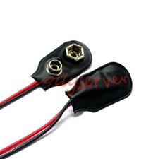 10PCS Nuovo Snap On 9V Supporto Batteria Clip Connettore Guscio Rigido 10CM Cavo Linea