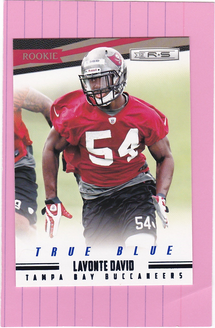 2012 PANINI  ROOKIES AND STARS True Blue #188  LAVONTE DAVID RC (Buccaneers)