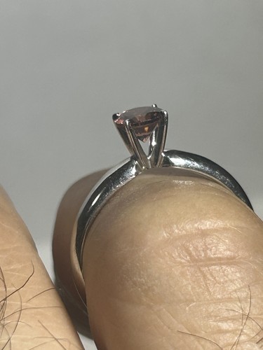 925 10KT Over Morganite Ring Size 7 - Picture 9 of 14