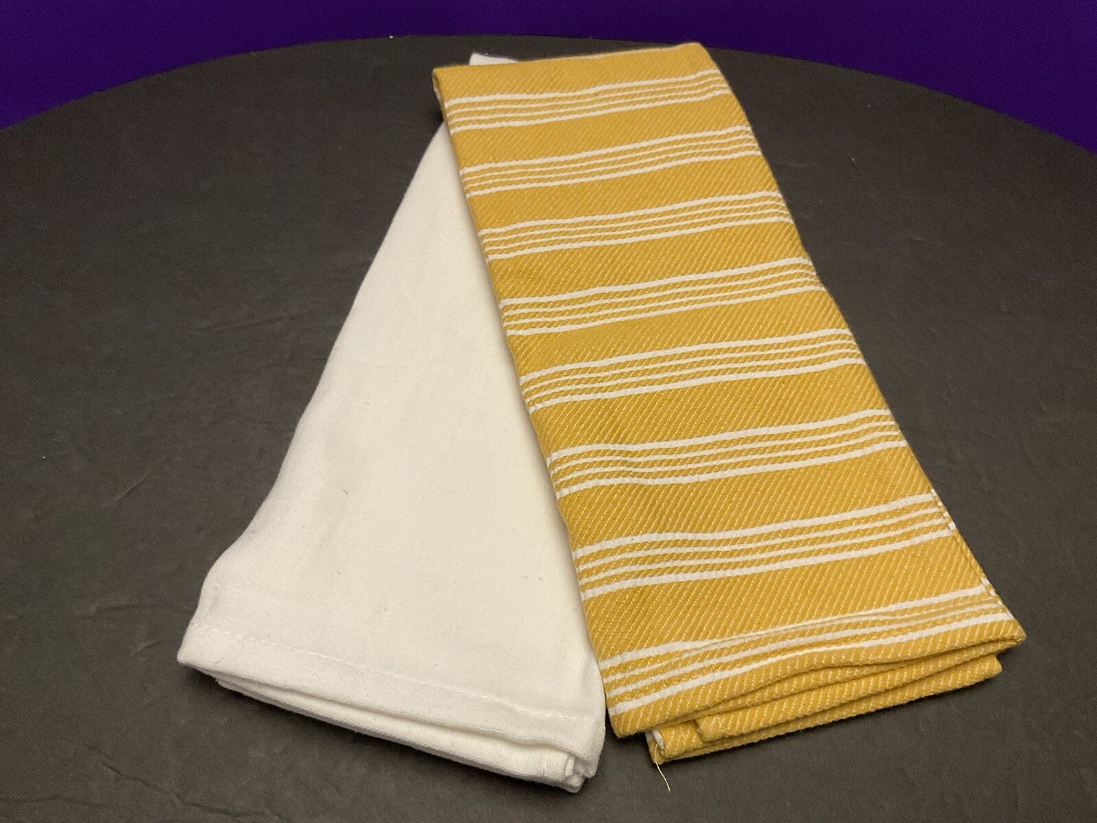 Target Dish Towels PRIDE set of 2 White and yellow eBay