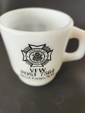 Milk Glass VFW Coffee Cup Made In The USA