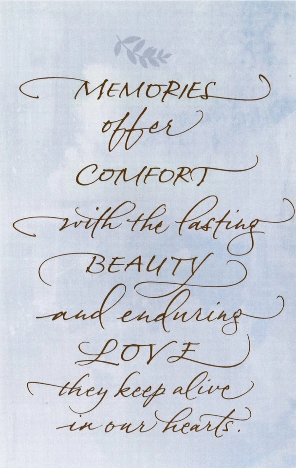 With Sympathy For The Loss Fern Ferns Nature Leaf Leaves Theme Hallmark Card - Image 2 of 4