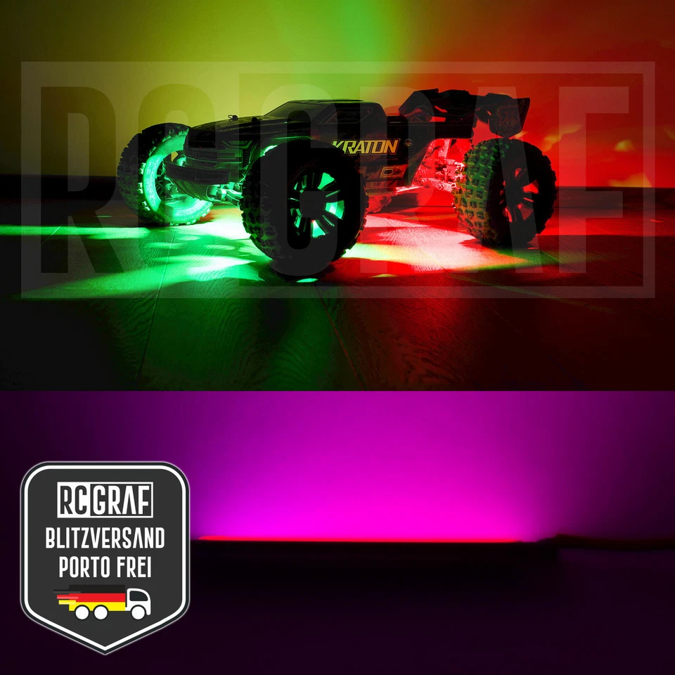 RC LED Lichtleiste Beleuchtung Karosserie Chassis Lampe Drohne Schiff Auto - Bild 4 von 4