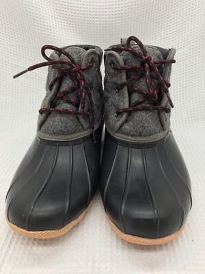 ブーツその他 Puddle Boots Skechers Women's 10 Pond Lil Puddles Duck Boots Black/Char
