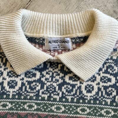 Blouse Femme Vintage 90s Alfred Dunner, Taille S, Motif Chevron Zig Zag, Manches Courtes