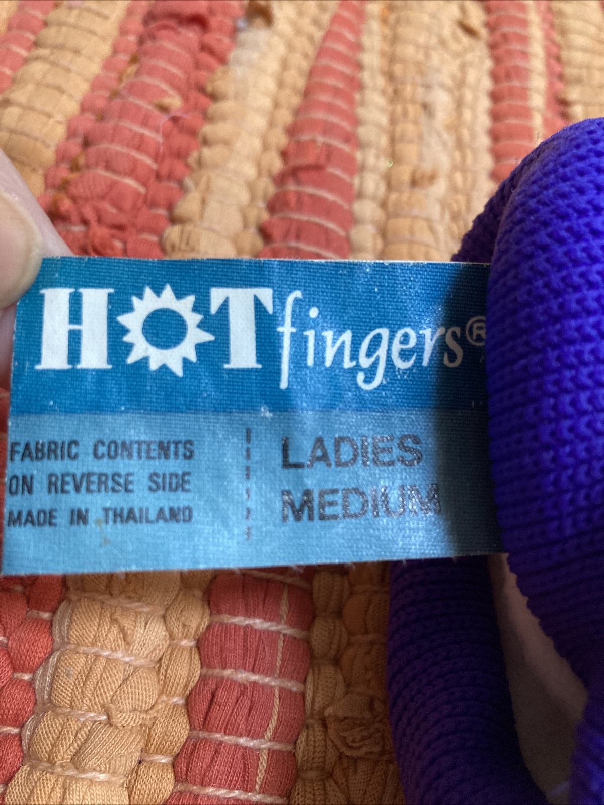 HOT FINGERS PURPLE SKI SNOW WINTER GLOVES SIZE LADIES MEDIUM eBay