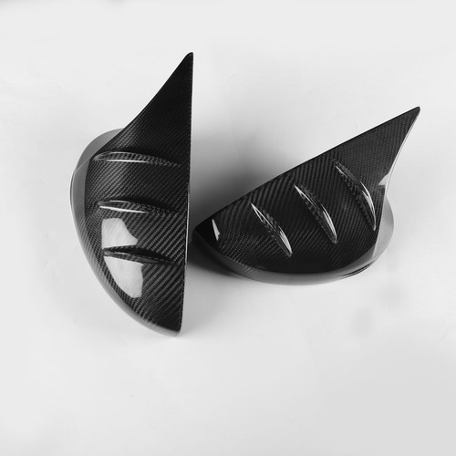 2Pcs Real CARBON FIBER REPLACEMENT SIDE MIRROR COVER CAPS FOR 22-24 HONDA CIVIC - Photo 3/16