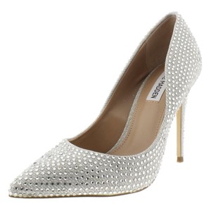 steve madden silver metallic heels