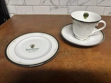 Waterford Brocade 3  pc  trio   Tea Cup, Saucer and  dessert Plate New