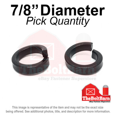 #ad 7 8quot; Grade 8 High Collar Split Lock Washers Alloy Steel Plain Pick Quantity $20.50