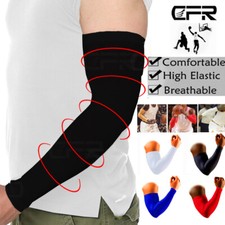 NEW Compression Sports Arm Sleeve Solid Color Baseball Football Basketball HG