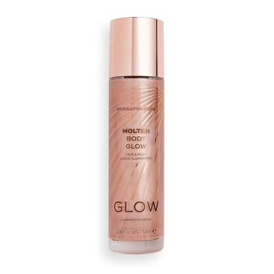 Makeup Revolution Molten Body Glow Rose Gold Face Body Liquid Illuminator