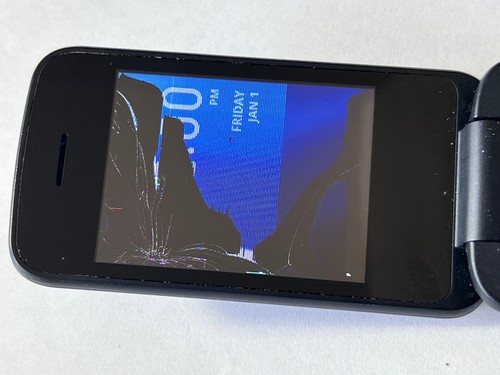 T-MOBILE Alcatel GO FLIP 4 4056W 4G LTE Smart Cell Phone *BAD INTERIOR LCD - Afbeelding 4 van 5