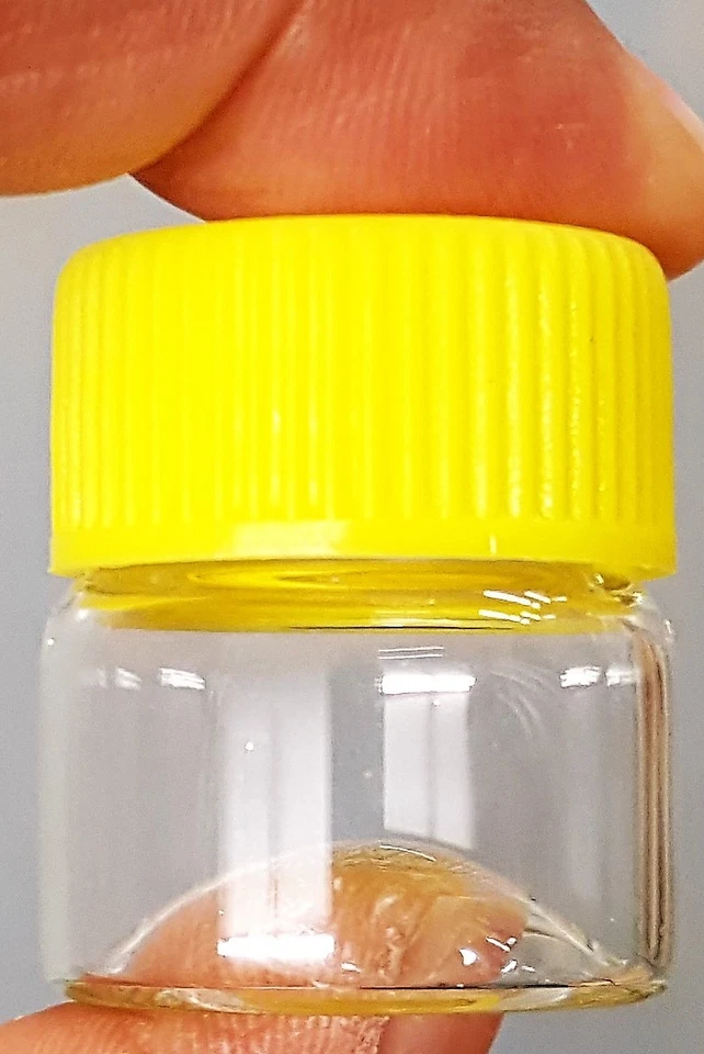 Pequeñas MINI BOTELLAS DE PERFUME DE VIDRIO DE VIAJE Mini Tarro Transparente 1" Frascos 23mm x 25mm Foto 4 de 4