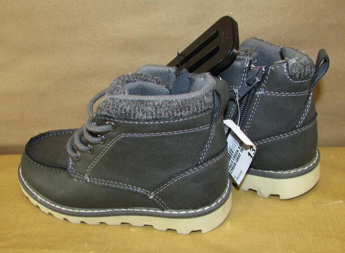 Falls Creek Kids Cyrus Gray Boots - Size 10