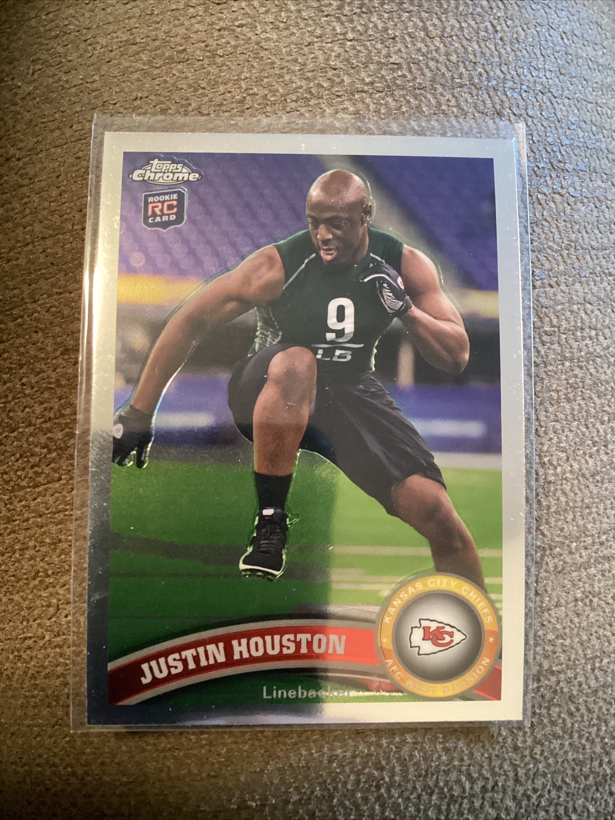 2011 Topps Chrome #115 Justin Houston RC Rookie Chiefs.          JT24
