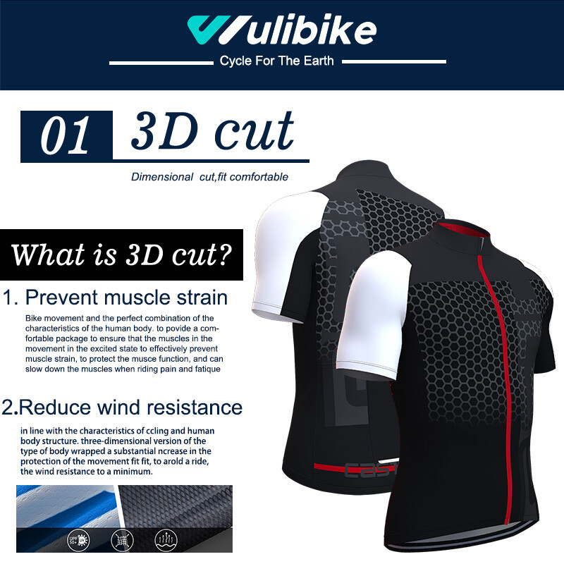 Set maglia e pantaloncini ciclismo uomo foto 3