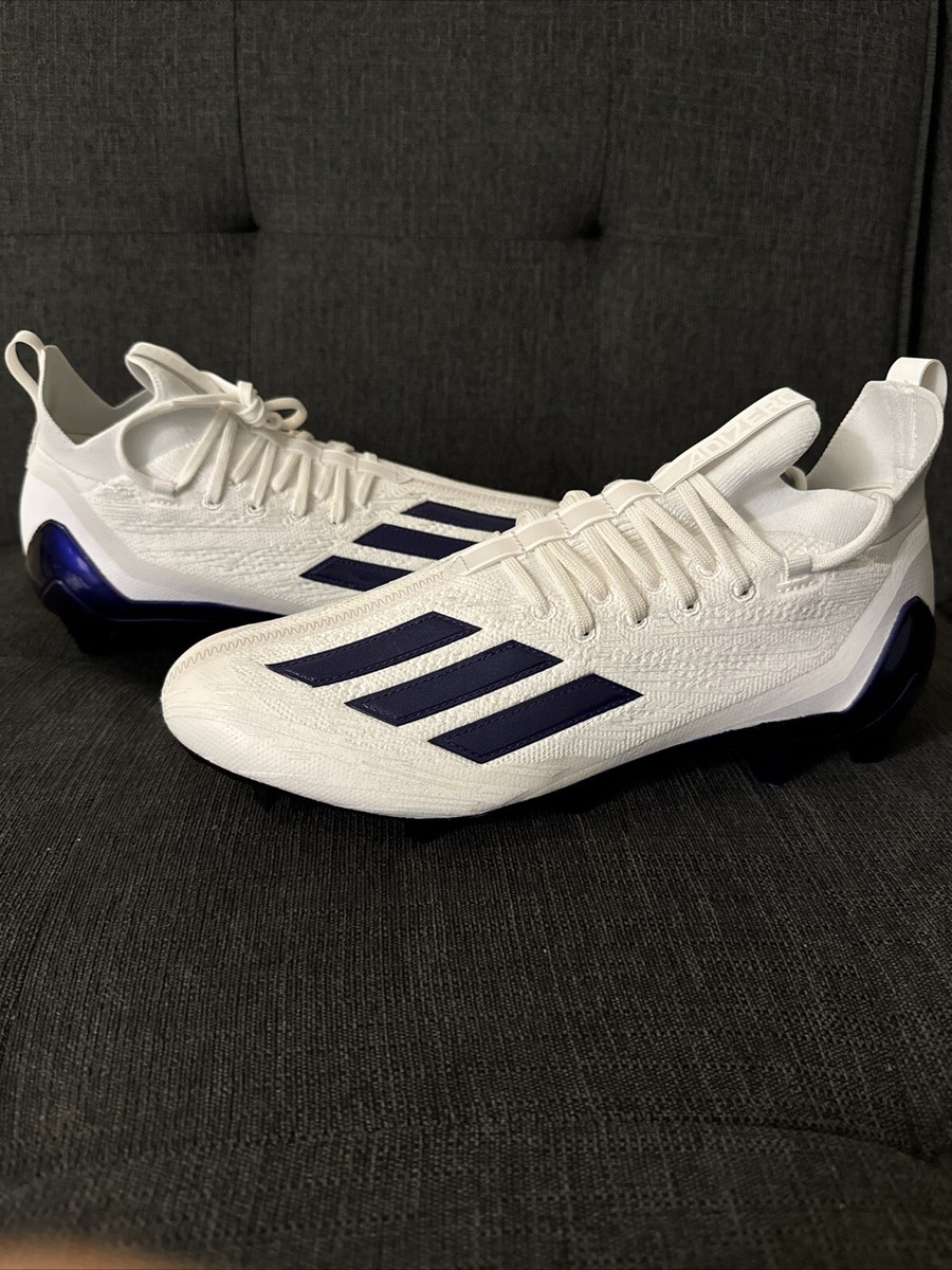 New Adidas Adizero Primeknit White/purple Football Cleats  display picture 1