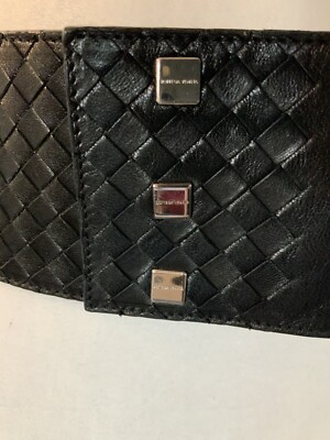 Authentic Bottega Veneta Intrecciato wide woven leather belt  display picture 1