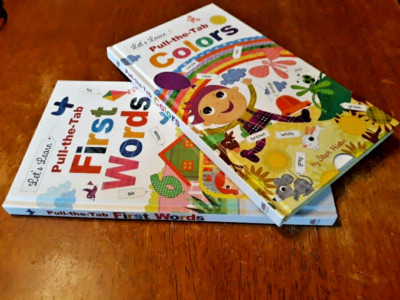 Let's Learn Pull-the-Tab 2-pack: First Words & Colors, Toddler Board Books