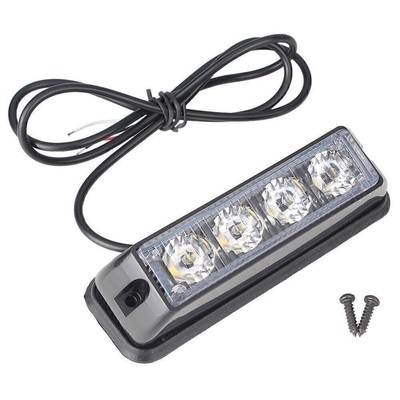 Objektiv + Schraube 4 LED Strobe Blitzlicht DC 12V Universal Für Auto SUV Truck