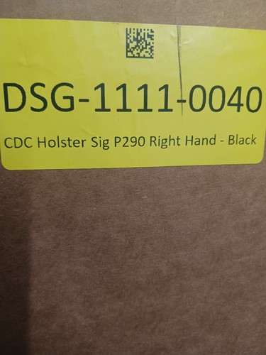 DSG Arms CDC Holster Sig P 290 Right Hand Black Kydex. (R17-A) - Picture 7 of 7