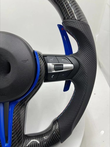 Real Carbon Fiber Steering Wheel for BMW F30 F20 F32 F35 F18 F10 F11 F45 F23 F01 - Picture 3 of 5